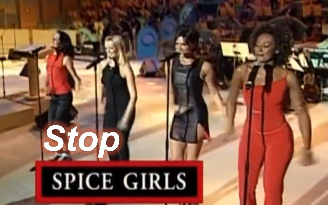 [图]【四人辣妹的真唱现场】Spice Girls - Stop (Live 1998.06.09 Pavarotti & Friends)