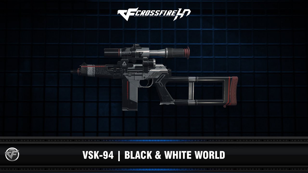 cfhd皮肤展示:vsk-94黑白世界,质感一流!