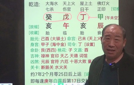 [图]张志华八字命理：案例讲解用神被合，伤官受制，会有什么表现？