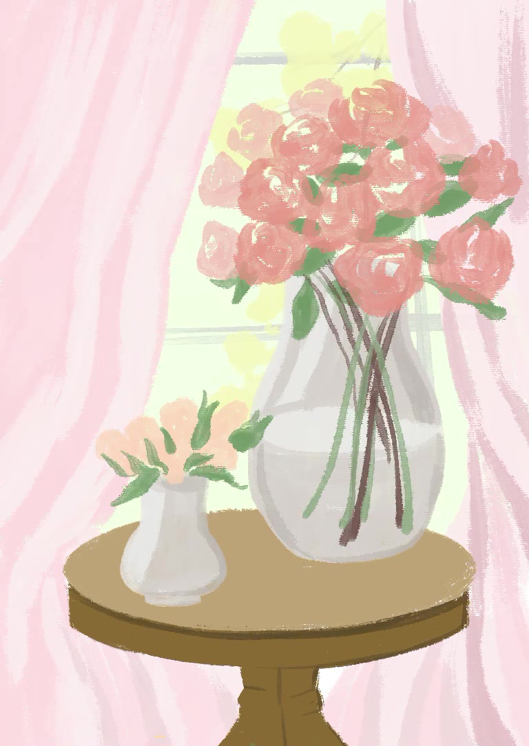 原创插画|水彩花卉