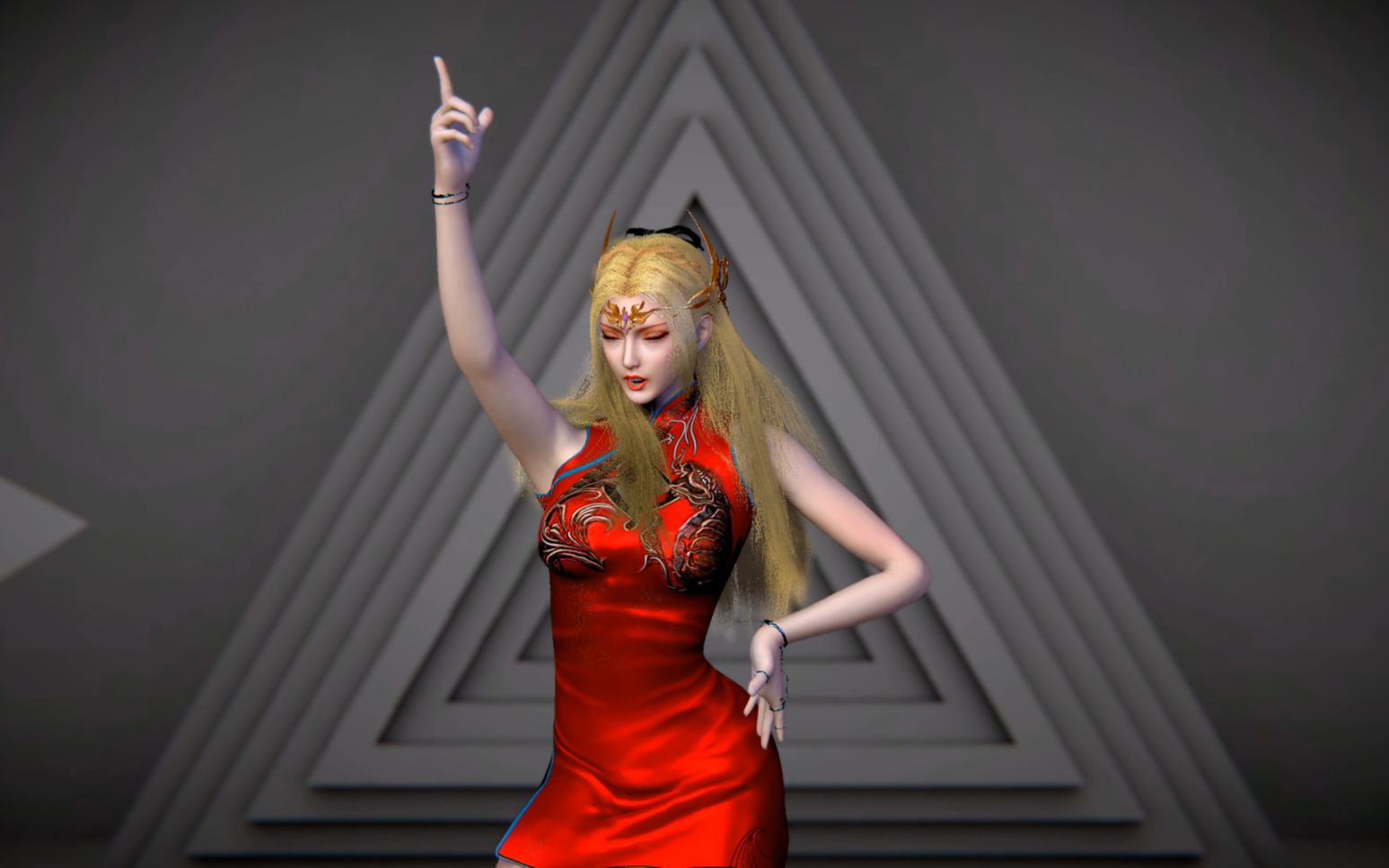 千仞雪的旗袍也太好看了吧