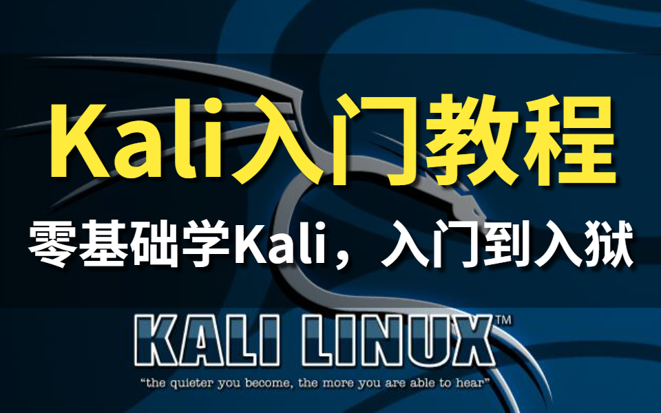盲目自学只会害了你,kali入门系统教程,2023kali渗透教程,整整300集
