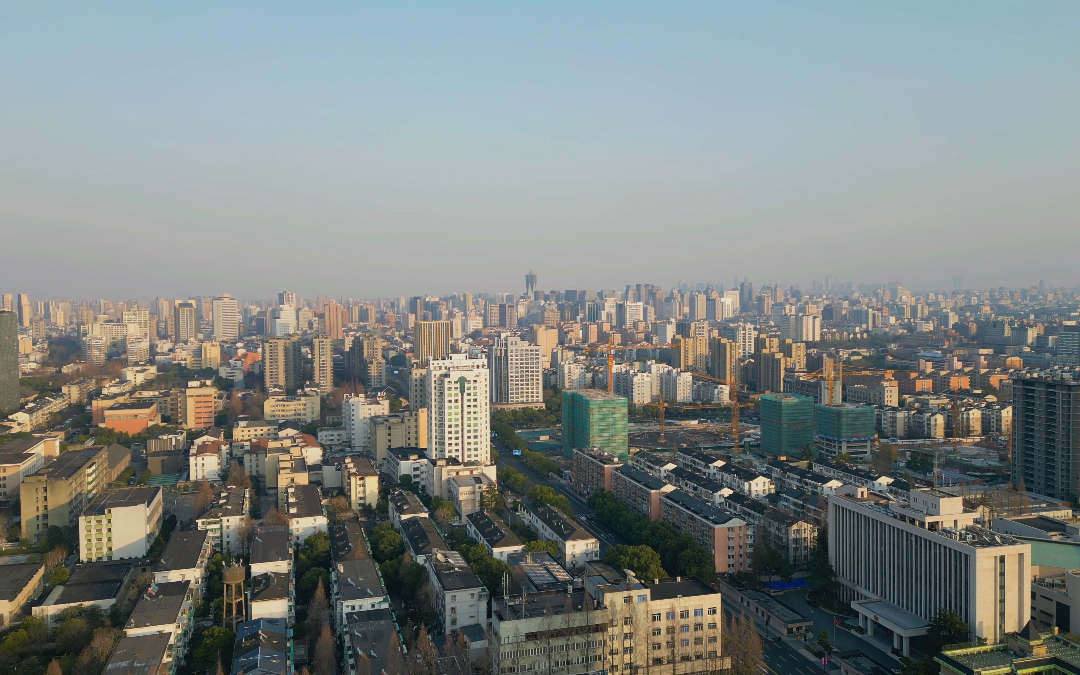 新年前夕杭州城西航拍风光大赏(含浙大紫金港,教工路文教区,城西银泰