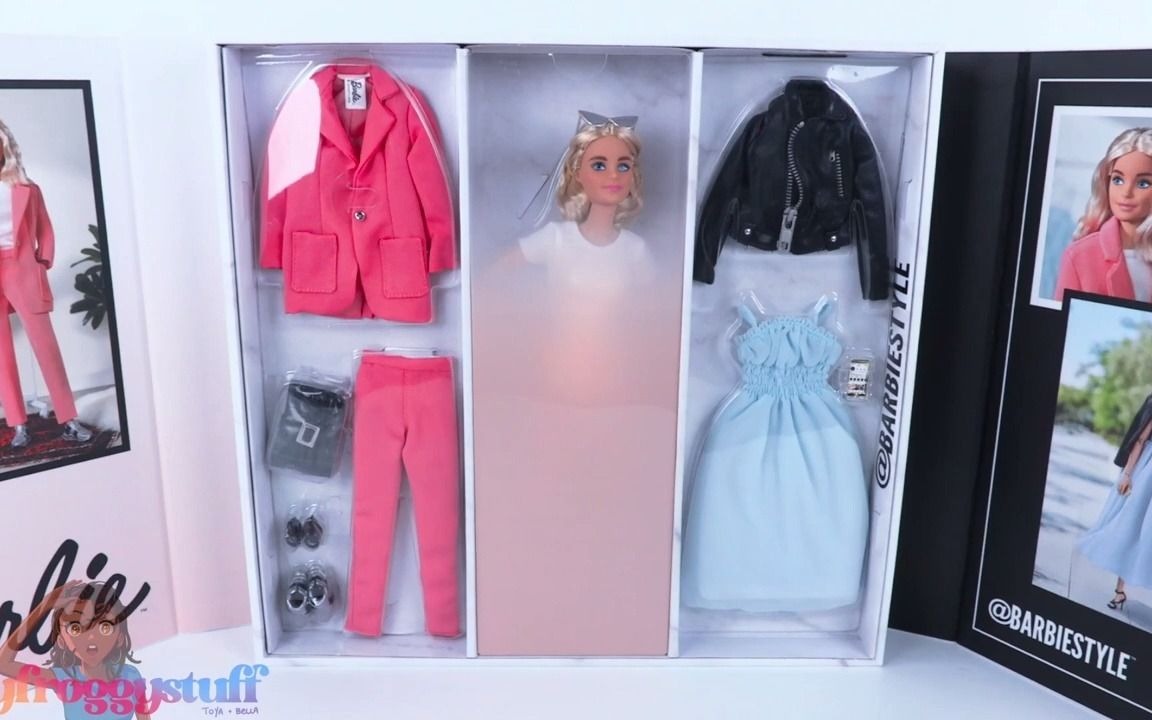 【转载】新款芭比娃娃服装室套装开箱展示 ALL NEW BarbieStyle Doll PLUS DIY Barbie Style Room哔哩哔哩bilibili