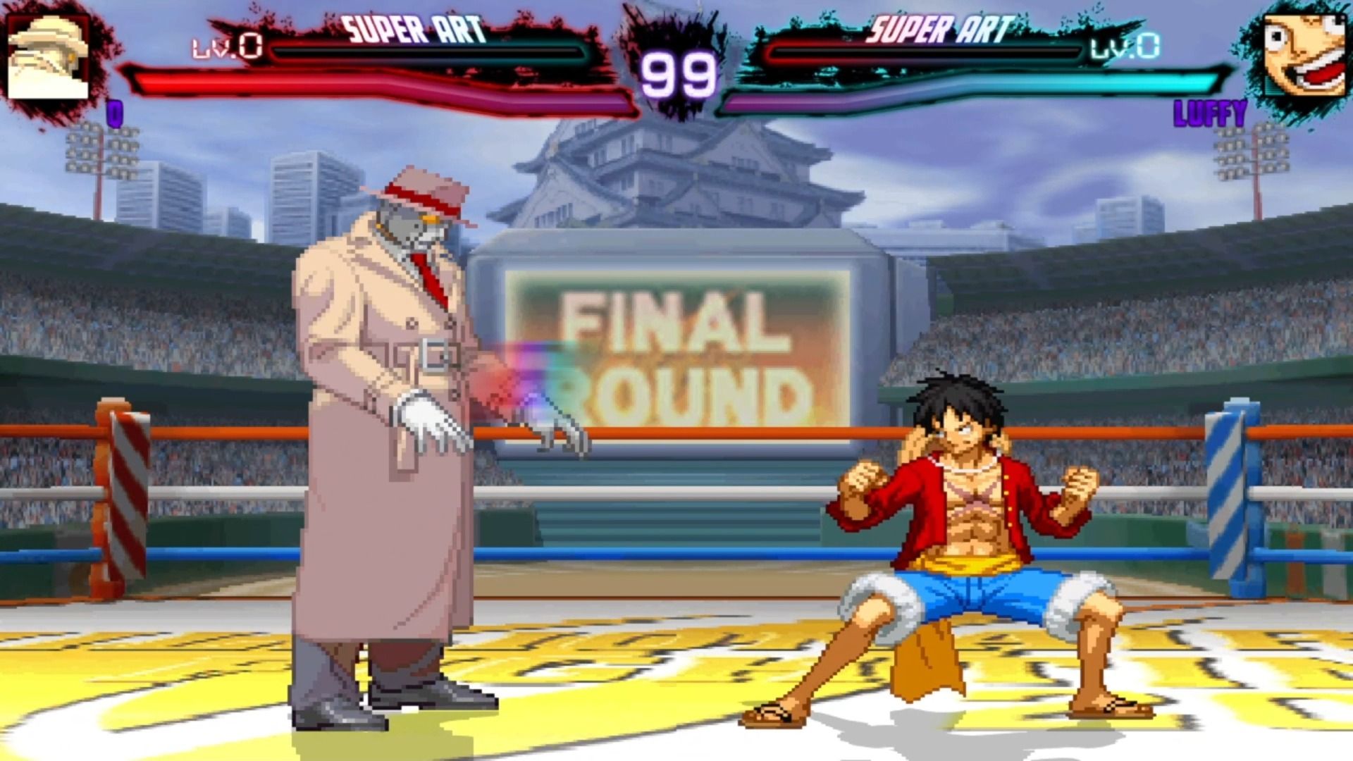 [mugen]街霸vs拳皇联盟第1场常规赛 q(0胜0负)vs 路飞(0胜0负)