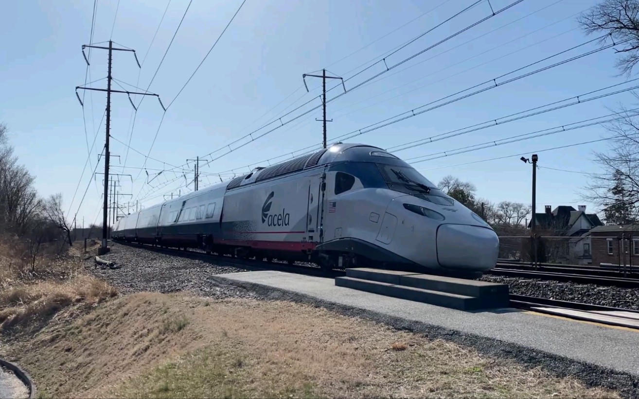 美国铁路费城和newark之间的美鐡新阿西乐特快阿尔斯通avelialiberty