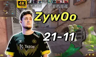 Video herunterladen: 4k【ZywOo】载物major加油！(21-11)丨FACEIT天梯丨2024.3.28丨POV第一视角