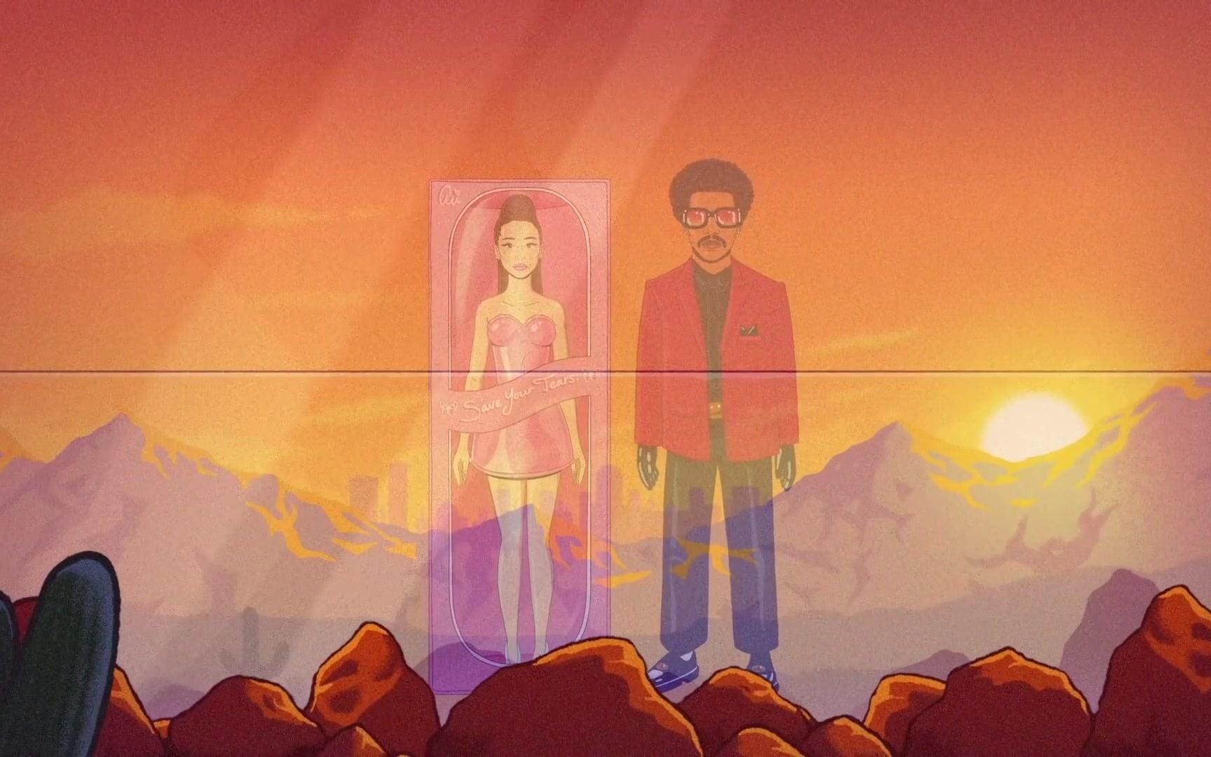 【1080p中英】save your tears (remix) - the weeknd & ariana