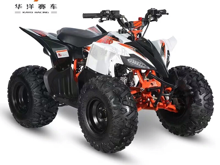 华洋110儿童沙滩车110cc汽油发动机,电启动,内置倒档,前后轮液压刹车