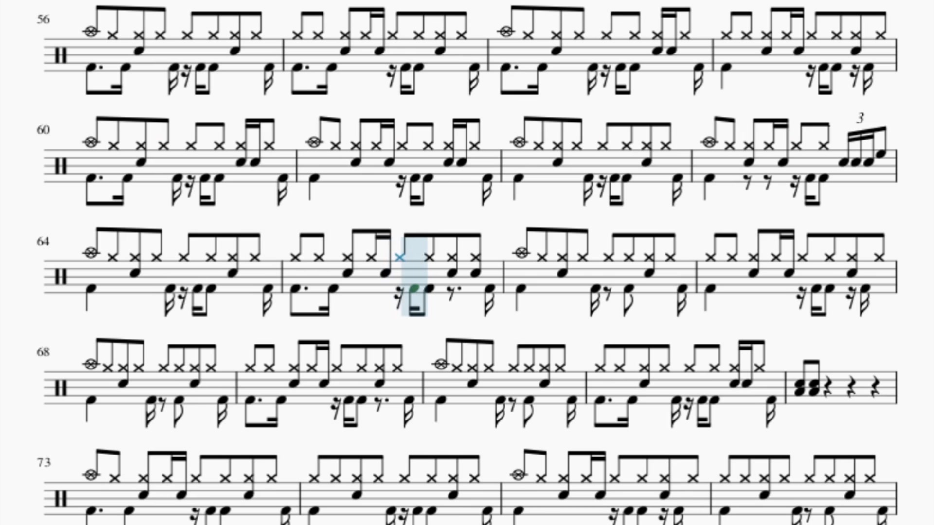 春风十里 鹿先森乐队 动态鼓谱