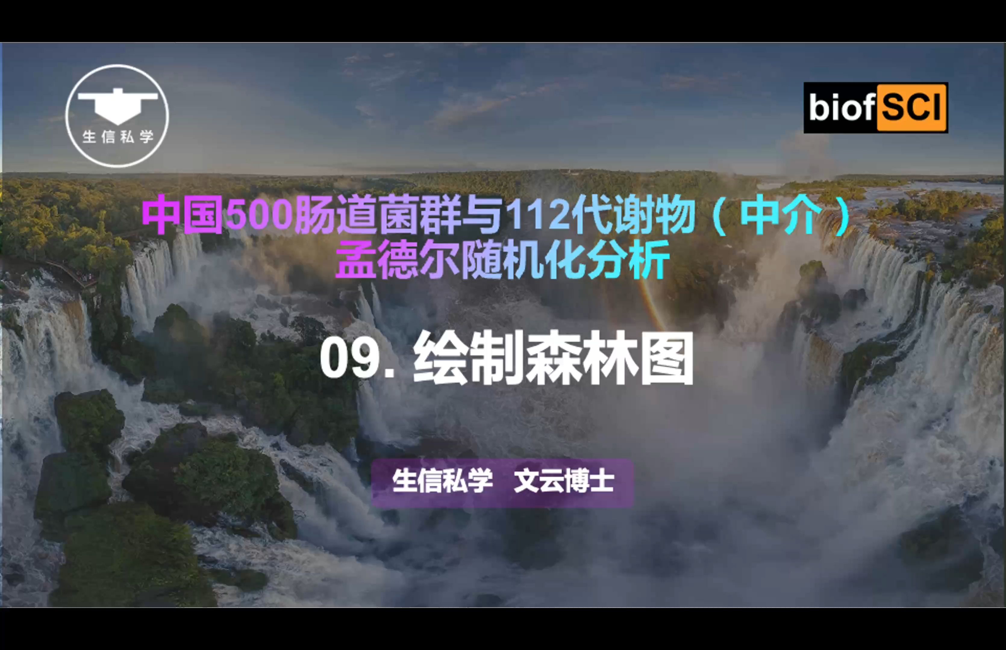 09. 绘制森林图【中国500肠道菌群与112代谢物(中介) 孟德尔随机化分析】哔哩哔哩bilibili