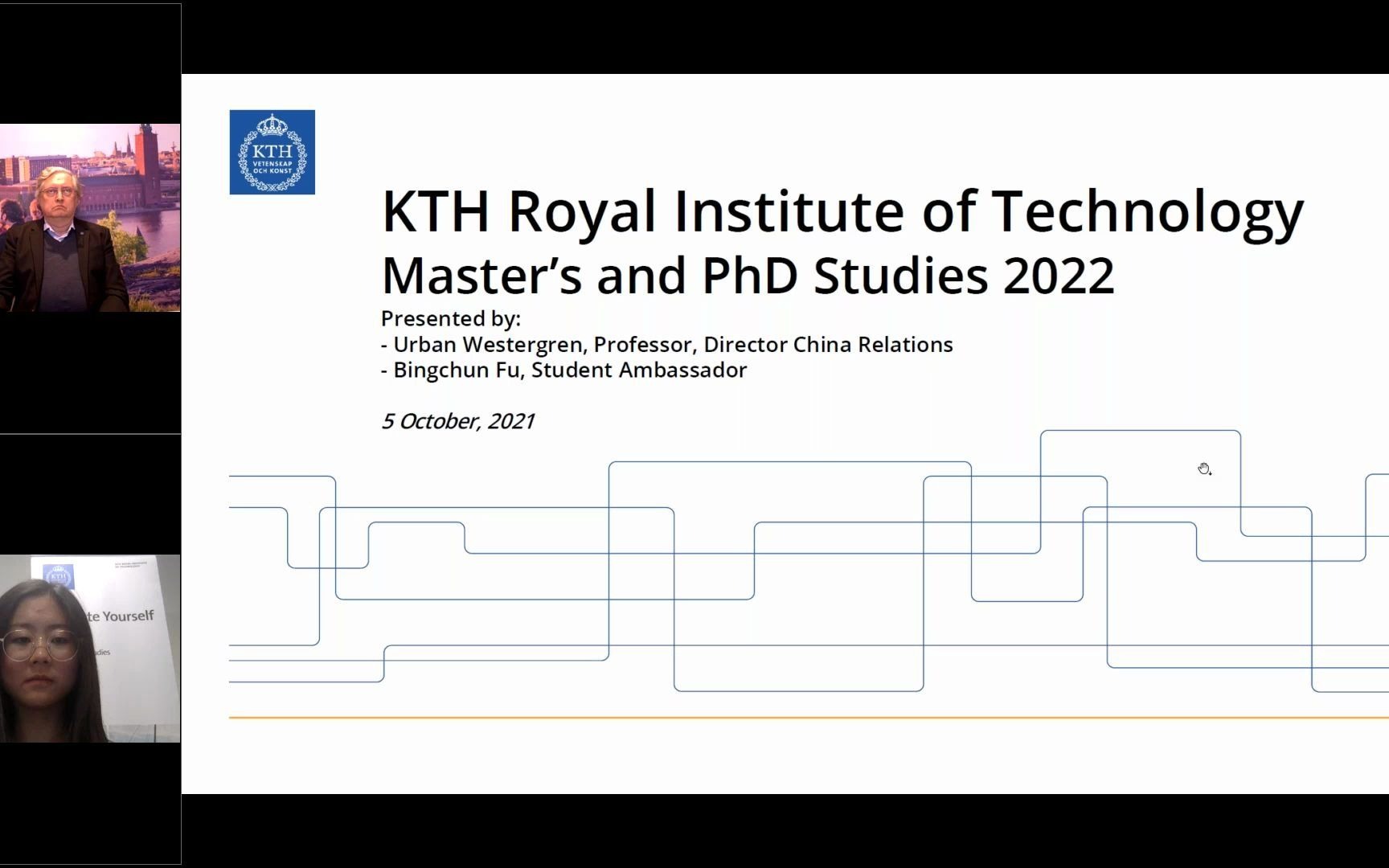 #KTH申请# KTH皇家理工学Master's and PhD studies at KTH, Webinar for students from China哔哩哔哩bilibili