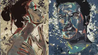制作创意现代抽象装饰画效果PS动作教程