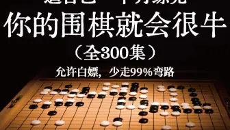 【全300集】（允许白嫖）一套可能是B站最系统的围棋教程（理论+实战）150讲！全程干货无废话！持续更新中...