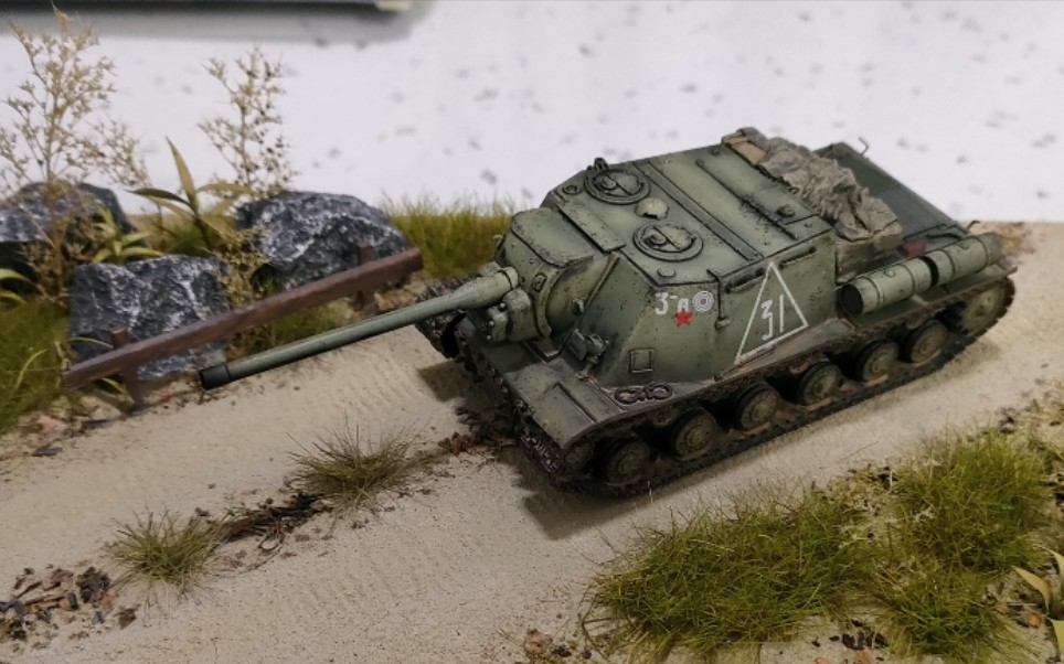 1/72六分仪pp0025 isu122自行火炮_哔哩哔哩_bilibili