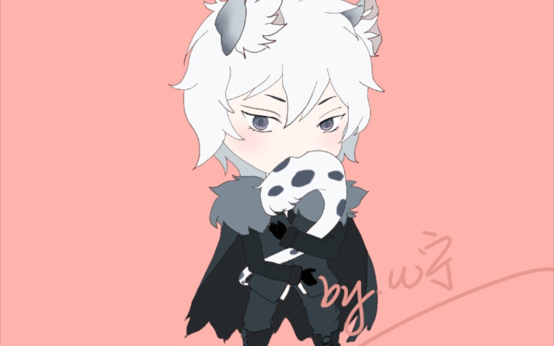 【板绘菜鸡】这个银老板喜欢叼尾巴鸭