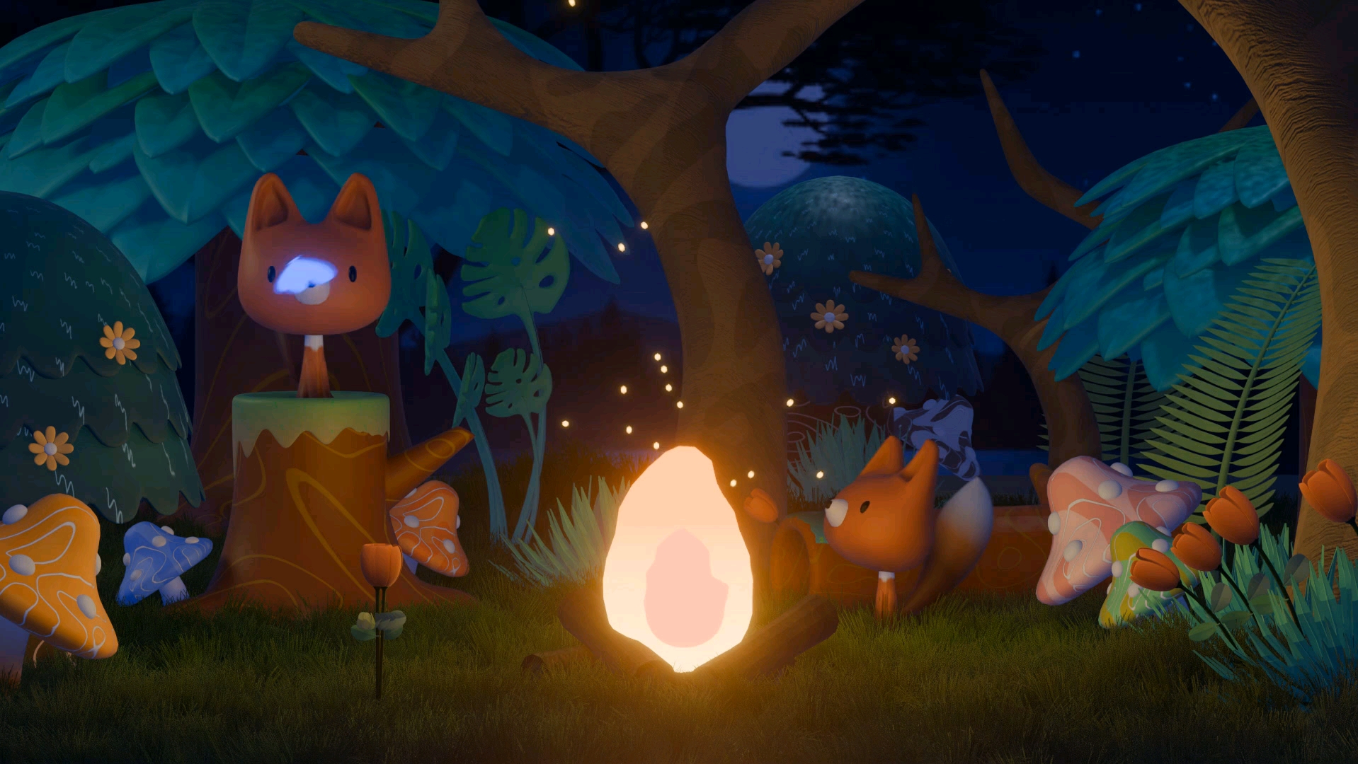 【blender】小狐狸动画,自学两周成果展示.