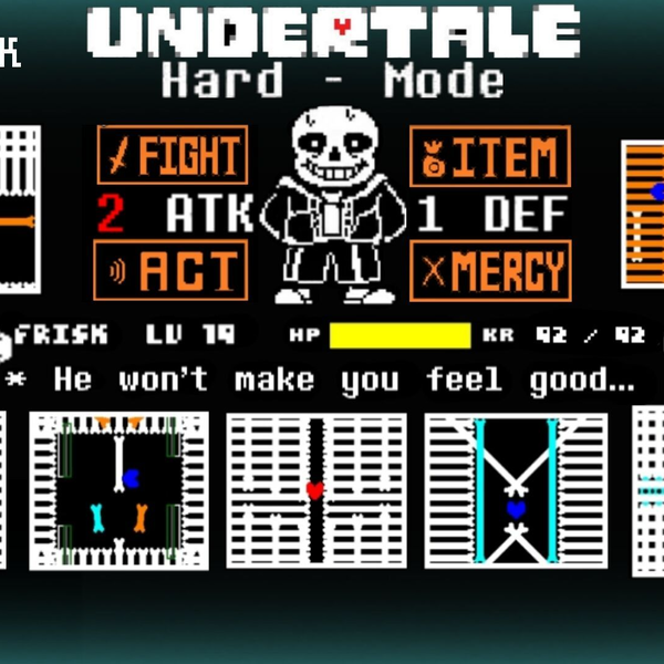 UnderTale Sans Fight Hard Mode（测试） - Xx_小胡的MC_xX - 网易有道卡搭编程