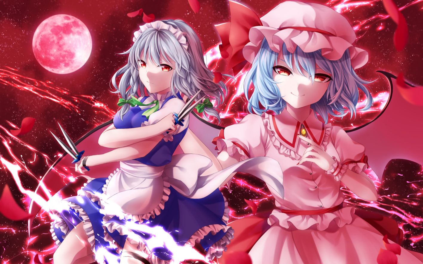 【东方】东方红魔乡lunatic难度初通,机体:梦a