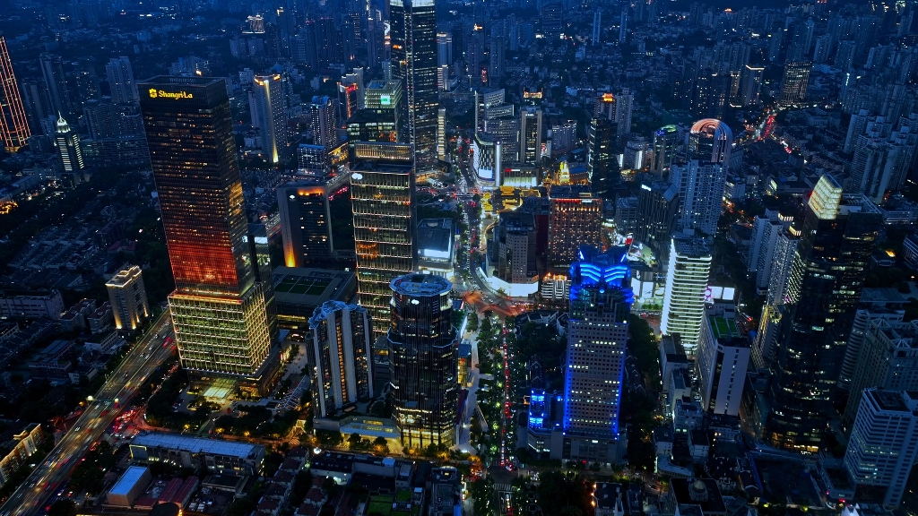 这绝对是夜景界的天花板 静安cbd 没多少人拍得到#夜景#魔都#国际静安