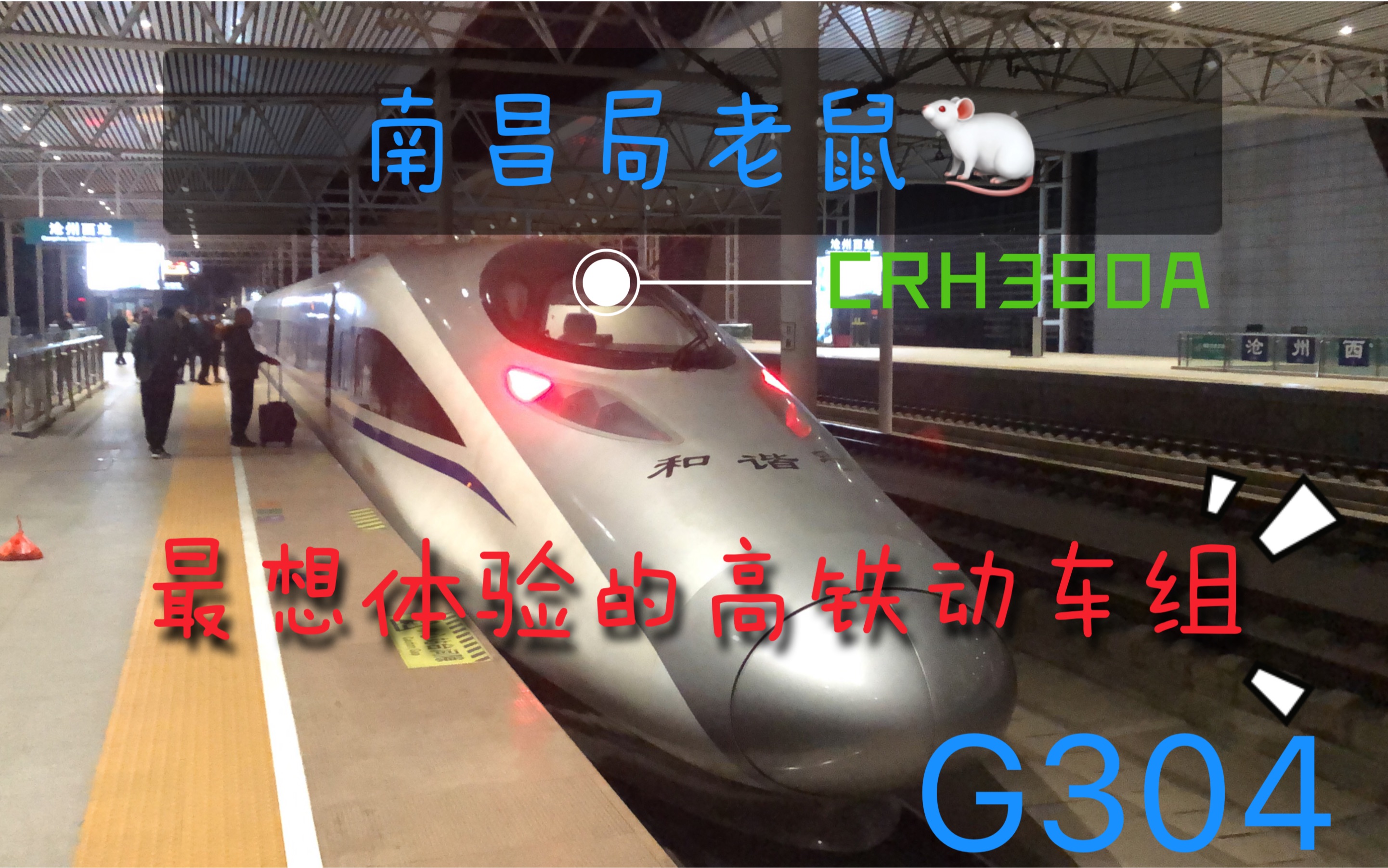 车迷生涯的第一次乘坐老鼠crh380a