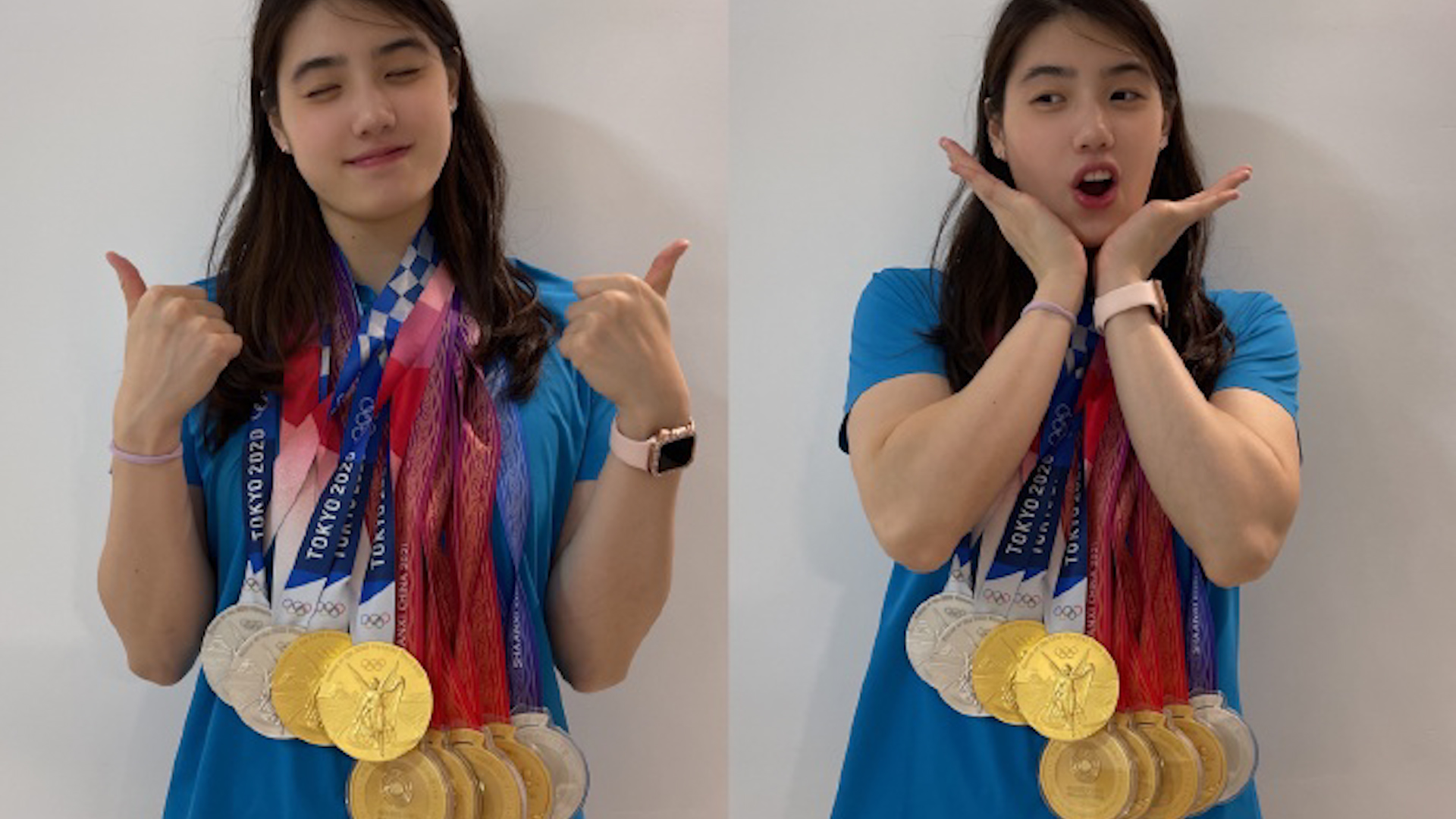 2个月狂揽6金!张雨霏晒奖牌笑称"进货完成":多到买新柜子装