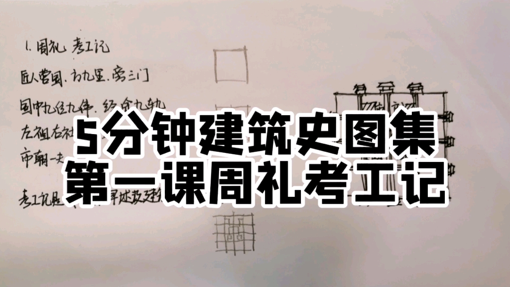 五分钟学会建筑史图集01周礼考工记哔哩哔哩bilibili