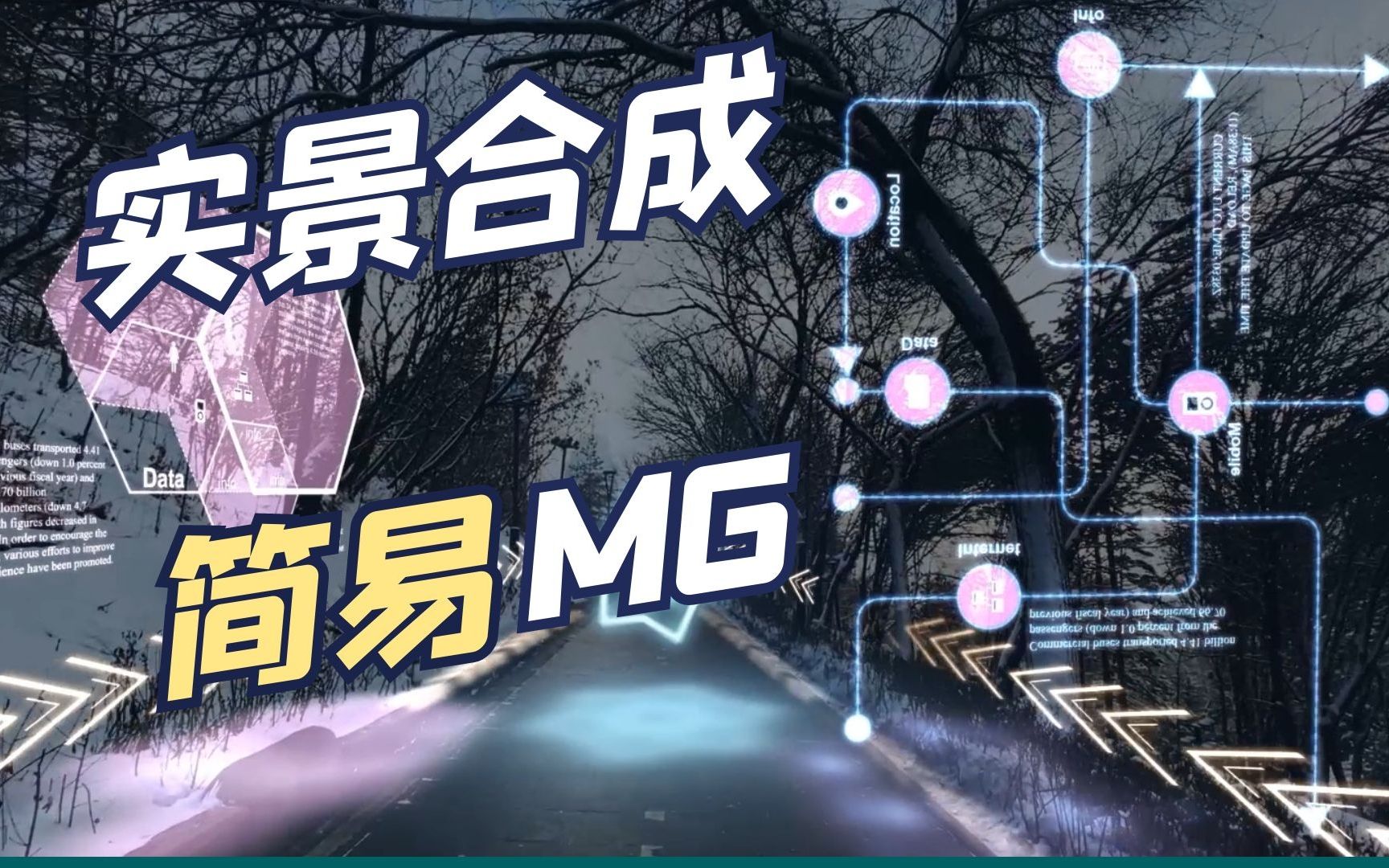 影视后期AE教程,特效合成简易光影MG效果哔哩哔哩bilibili