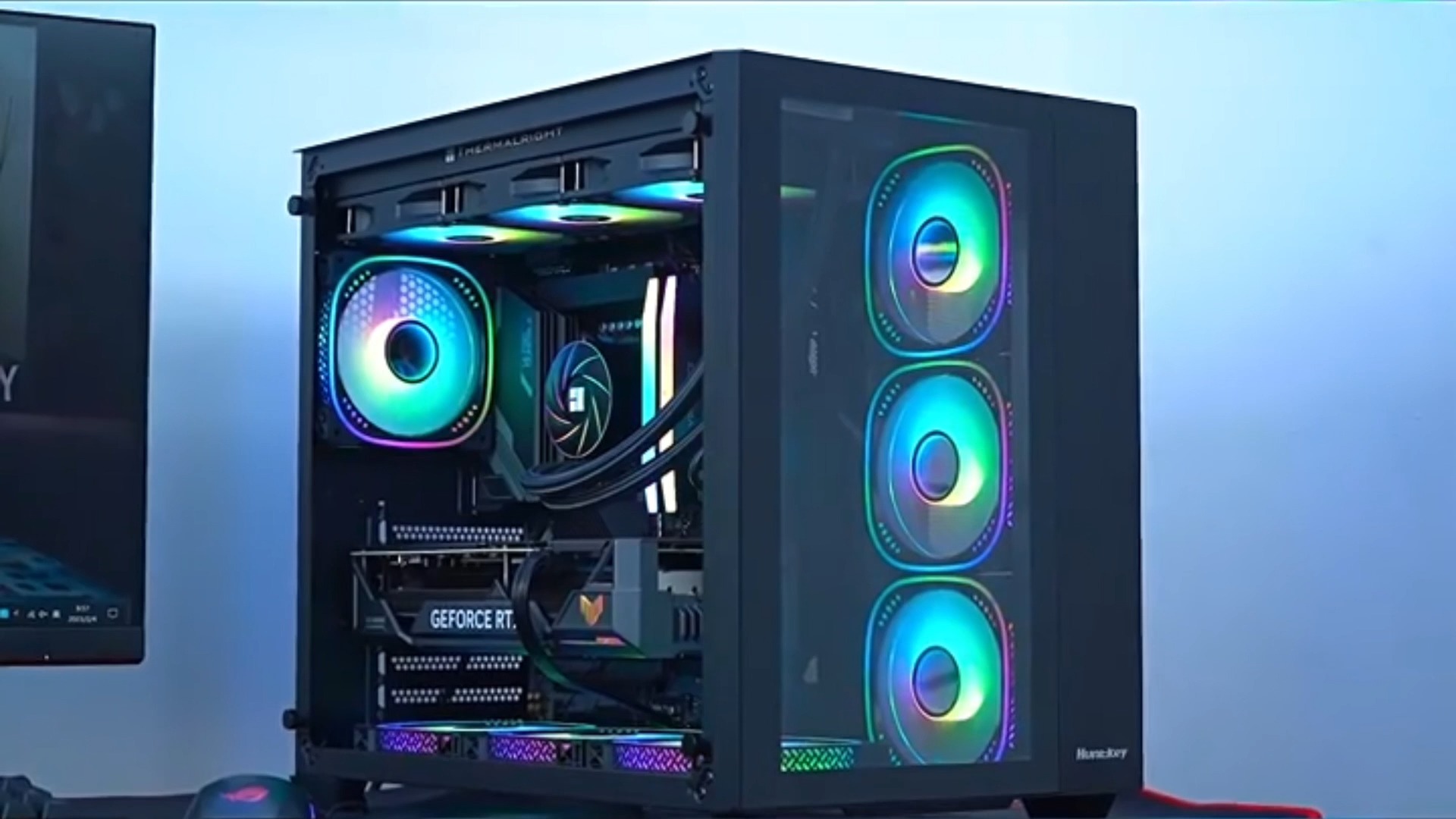 电脑主机海景房网吧整机水冷高配diy兼容游戏台式机 7400起!