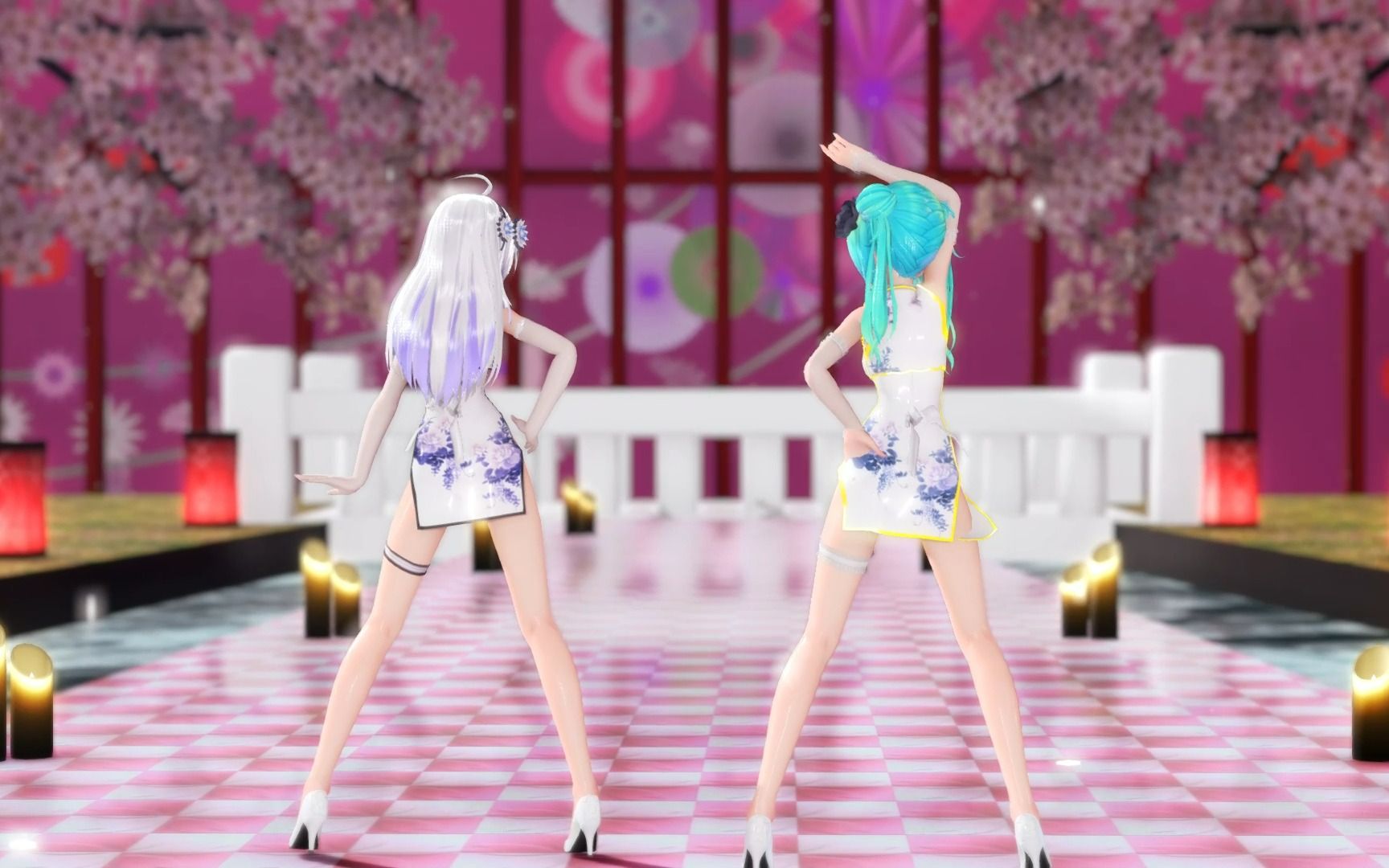 [图]【MMD/4K】弱音＆初音 Love Me If You Can