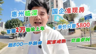 Download Video: 惠州临深惊现单价5800的房子你见过吗？