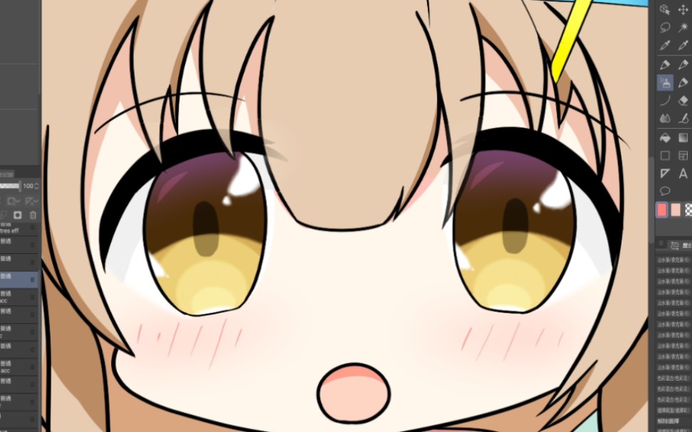 [csp板绘]画了超级可爱的nanahira