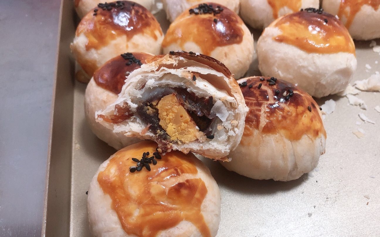 【馅中馅蛋黄酥】论如何解锁一颗满满馅料的蛋黄酥