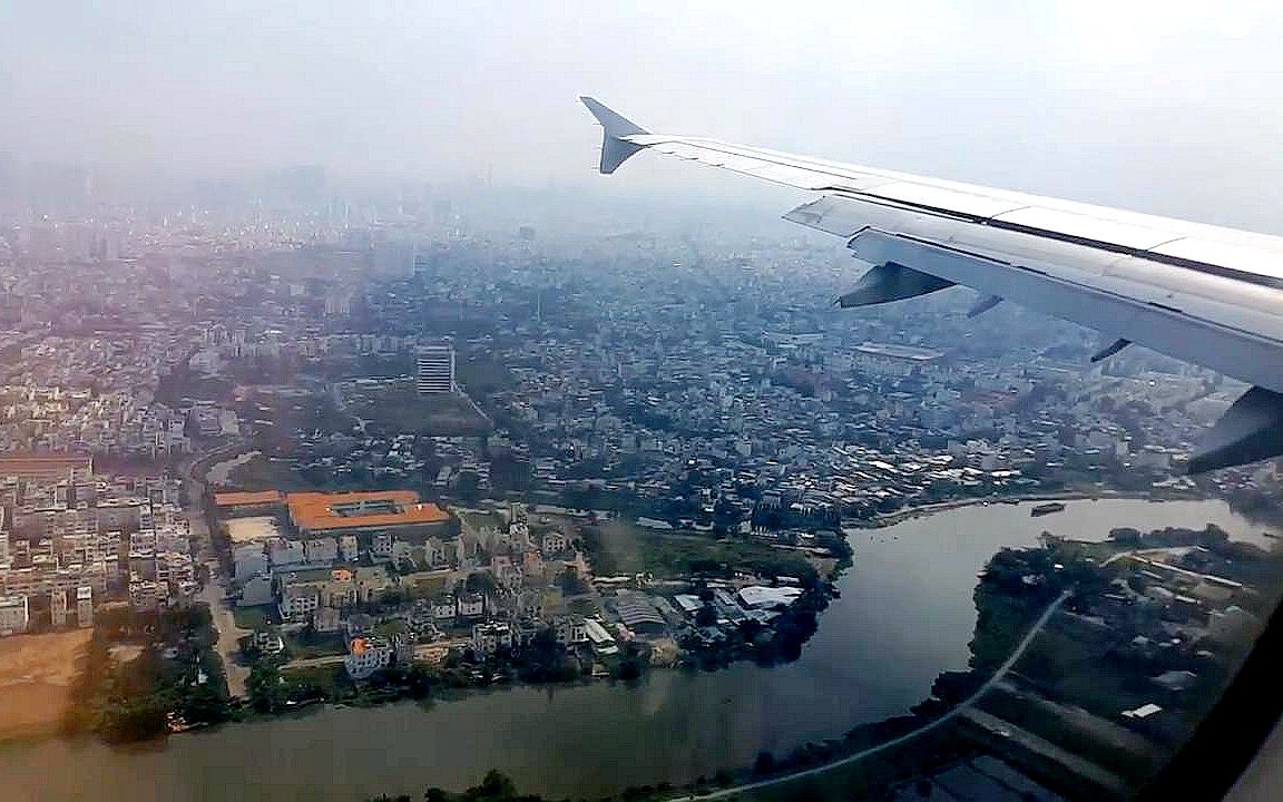 中国人到越南,飞机上看越南第1大城市胡志明,城市建设怎么样?哔哩哔哩bilibili