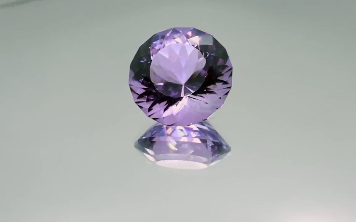 牛人手工打磨30克拉南非紫水晶,成品真漂亮_哔哩哔哩_bilibili