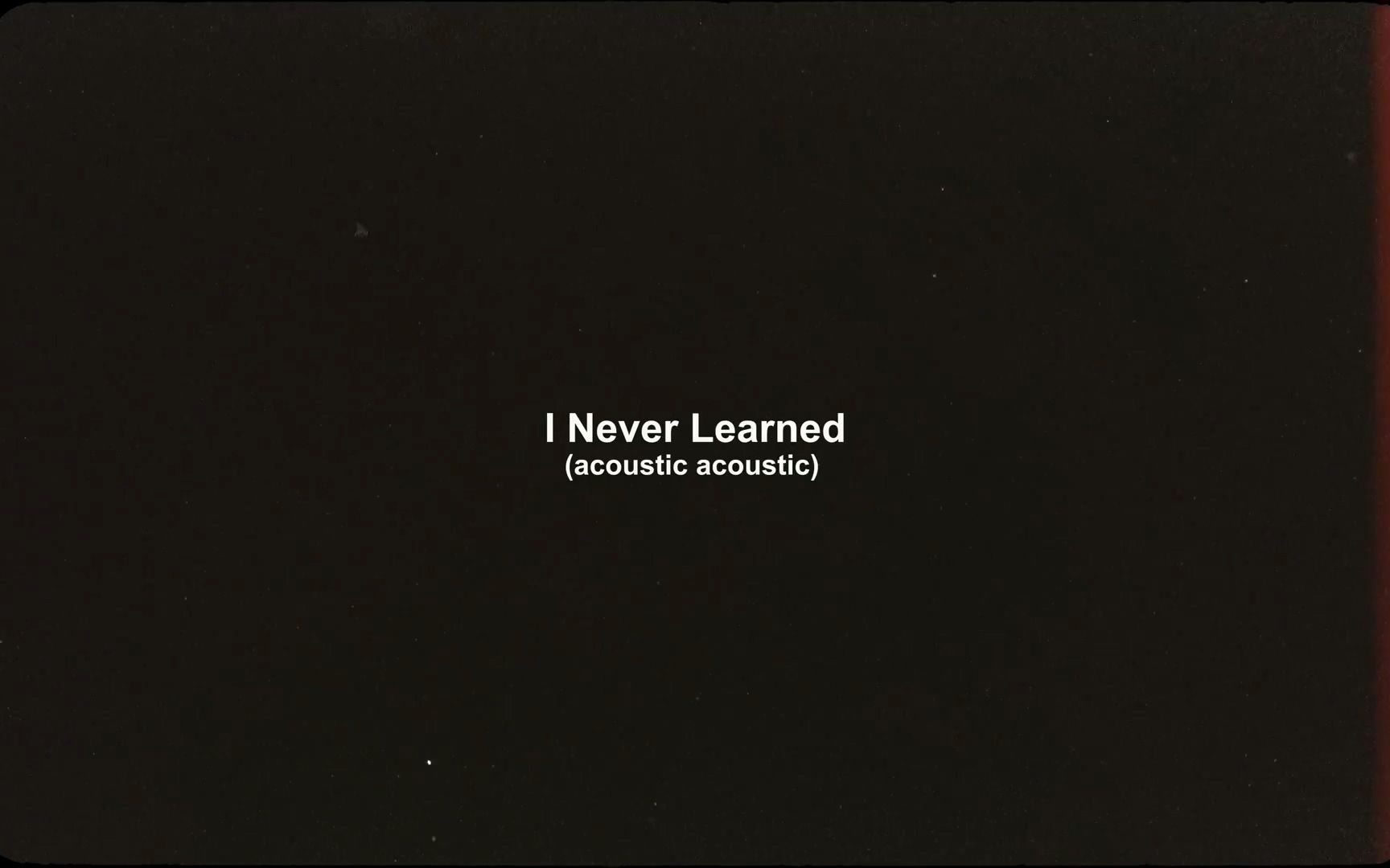 [图][MV] Chris James - I Never Learned [悲伤版][中英字幕]