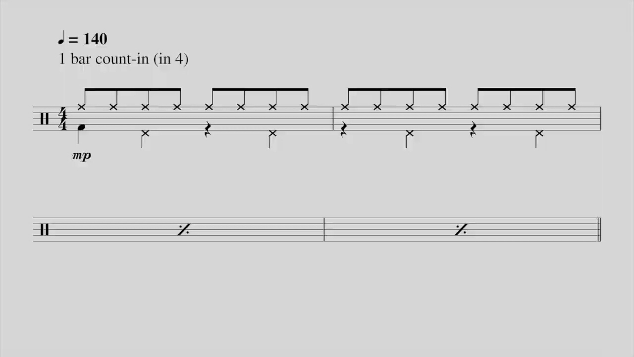 [图]James Bond Theme - Drum Sheet Music - FREE PDF