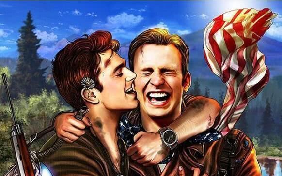 你以为美国队长和巴基只是这样吗?