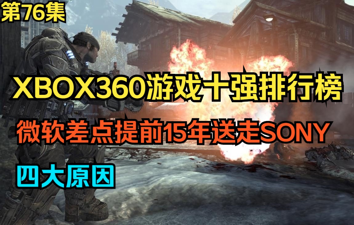 [图]【瓜哥】XBOX360游戏十强排行榜（第76集）40年游戏回忆