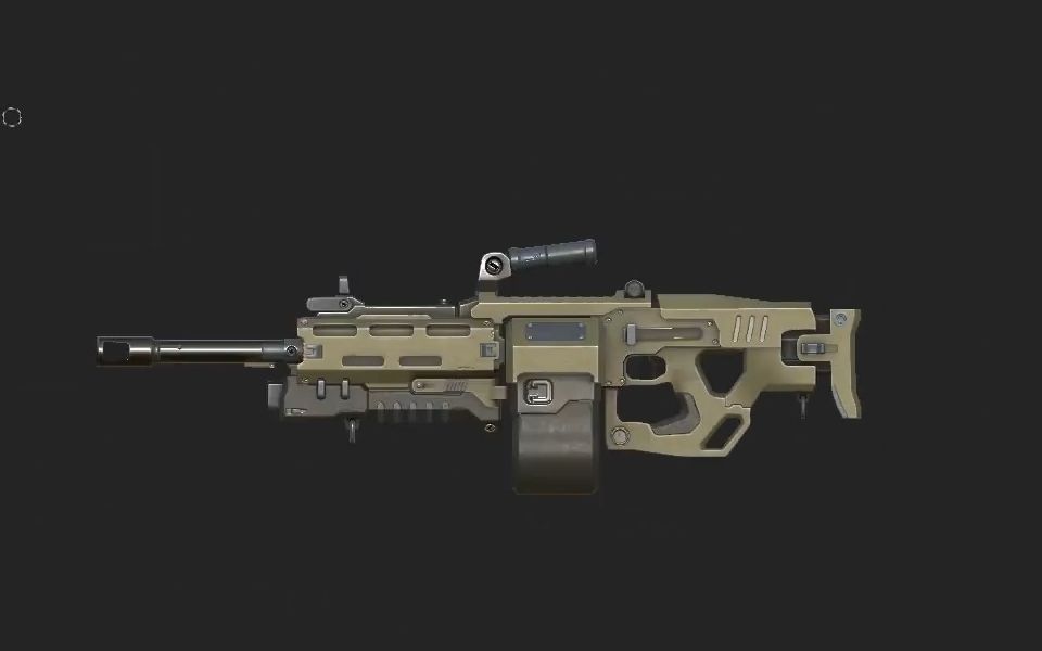 【blender建模】建模一把科幻枪 建模材质全流程