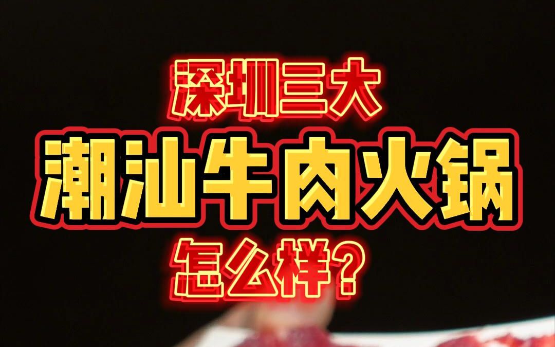 在深圳能吃到正宗潮汕牛肉火锅吗?尝尝八合里、潮泰、顶真这三家怎么样哔哩哔哩bilibili