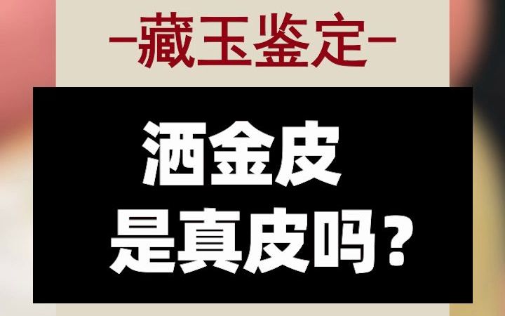 藏玉说玉,鉴别洒金皮,邀您一起来掌眼!#和田玉 #和田玉籽料 #真假辨别哔哩哔哩bilibili