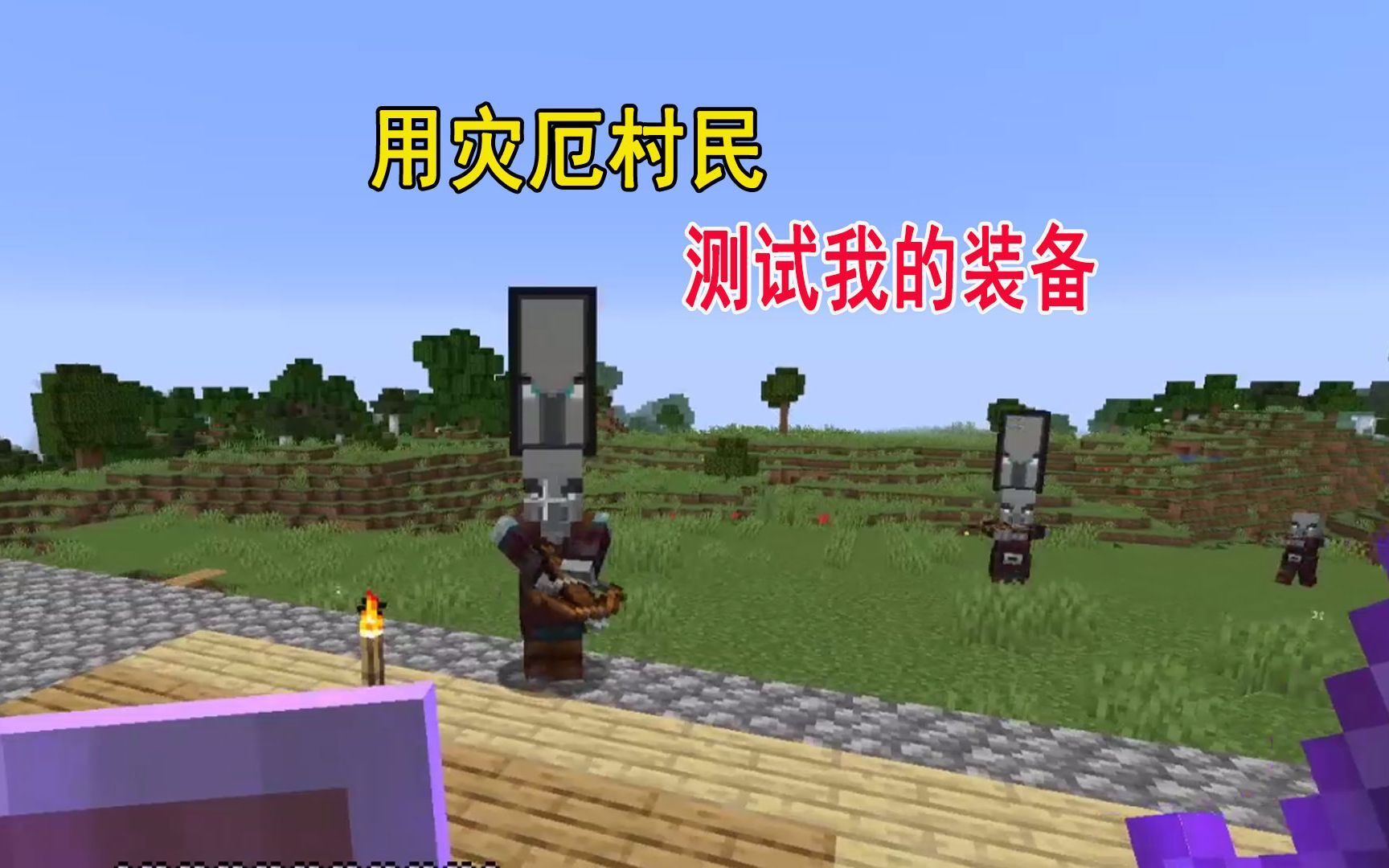 我的世界116联机126装备回归这下可以找灾厄村民测试防御力