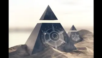 【C4D案例教程】 玄幻暗金金字塔基础案例