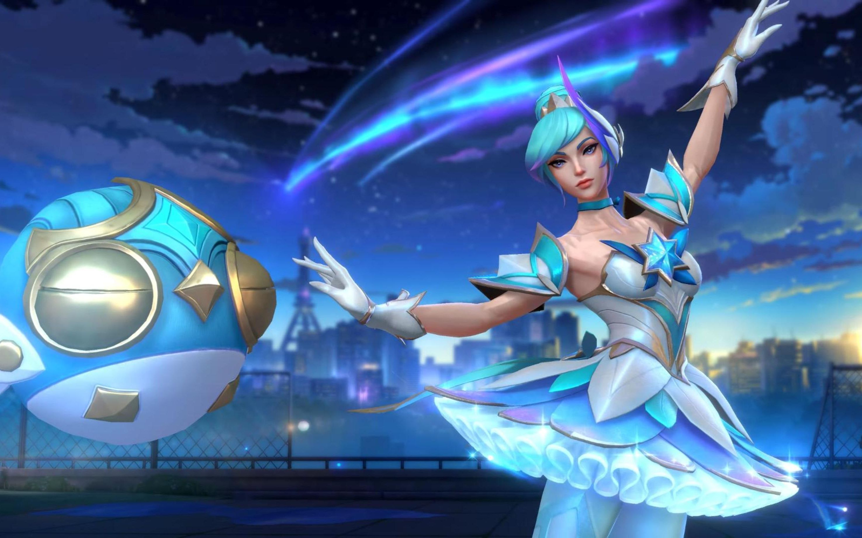 【英雄联盟手游】星之守护者 奥莉安娜 t3史诗皮肤 特效&大厅展示