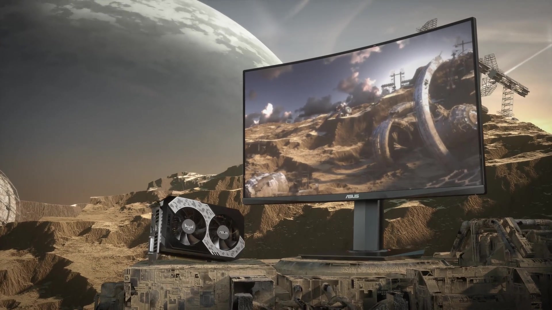 超炫酷 华硕 显示器 asus tuf gaming vg32vq