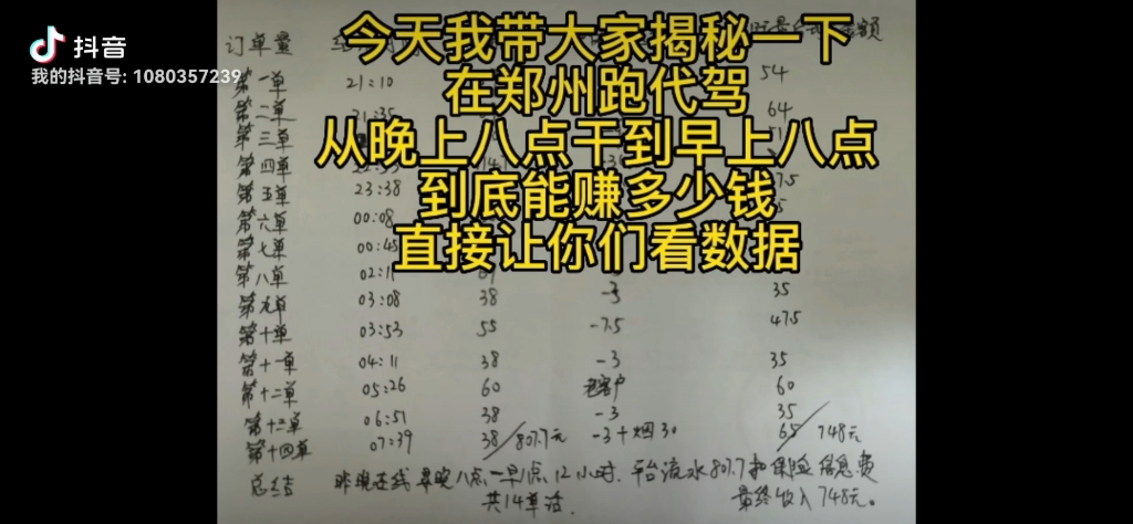 今天带大家揭秘一下在郑州干代驾最真实的情况一晚上到底能赚多少钱,废话不多说,直接上数据.有可能会得罪很多人,不管了,一起看看吧.哔哩哔哩...