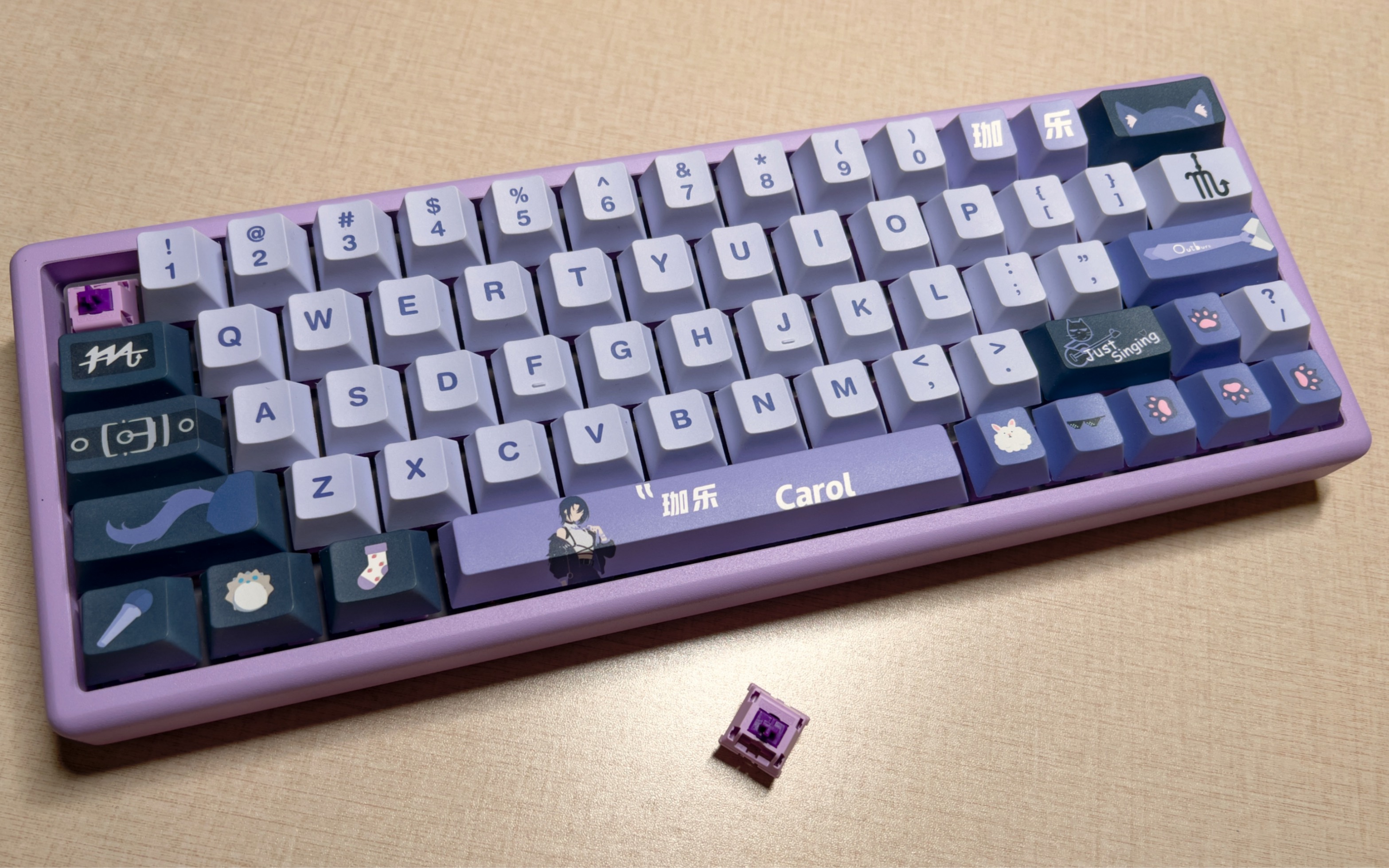 垃圾船壳铝坨 碰上 顶级线性轴 gazzew boba lt 珈乐键盘【打字音】