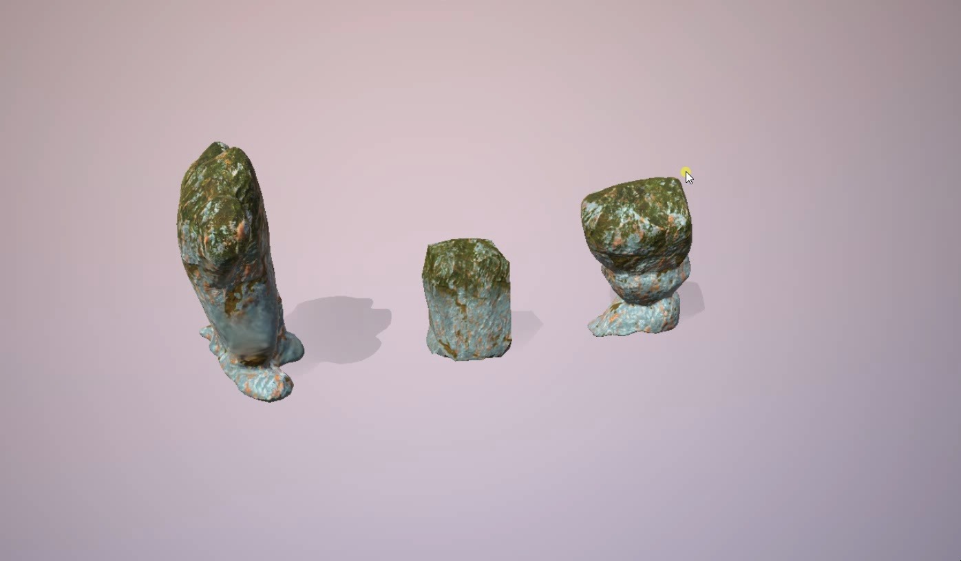 3d石头组合模型分享