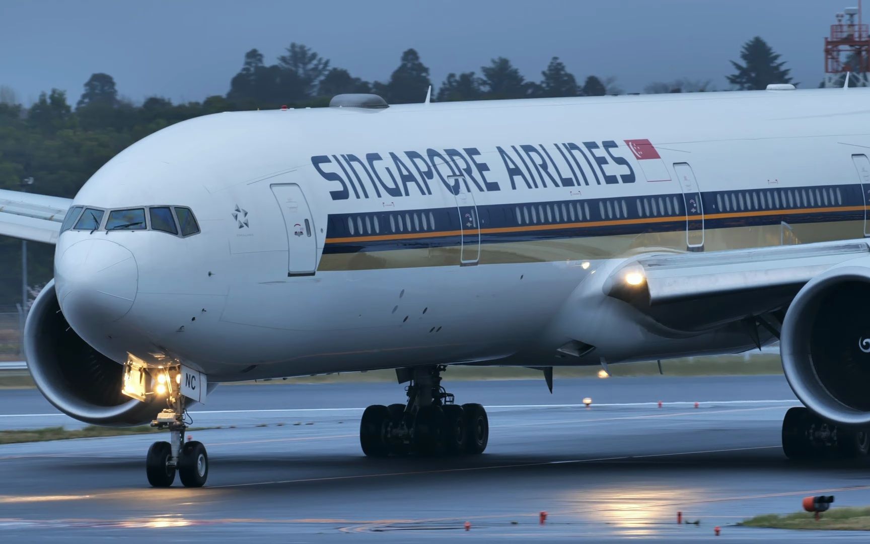 新加坡777-300er 9v-snc|成田空港|4k